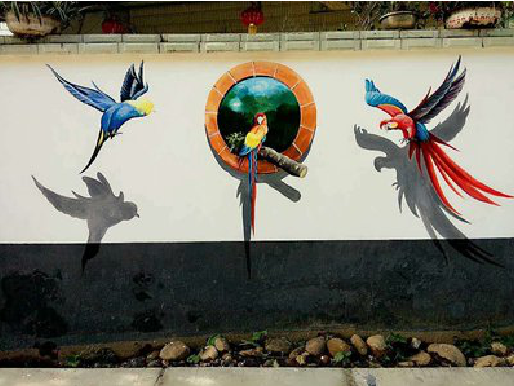 旬邑视觉错位-3D墙绘设计