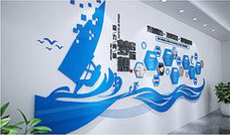 旬邑海浪主题文化墙如何设计？
